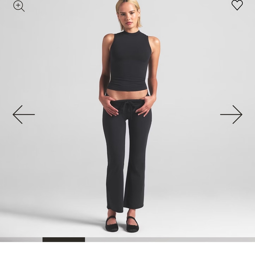 SKIMS Soot cotton jersey mock neck Tank - Picture 2 of 5